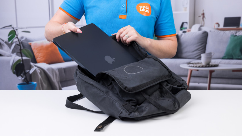 Put MacBook in bag