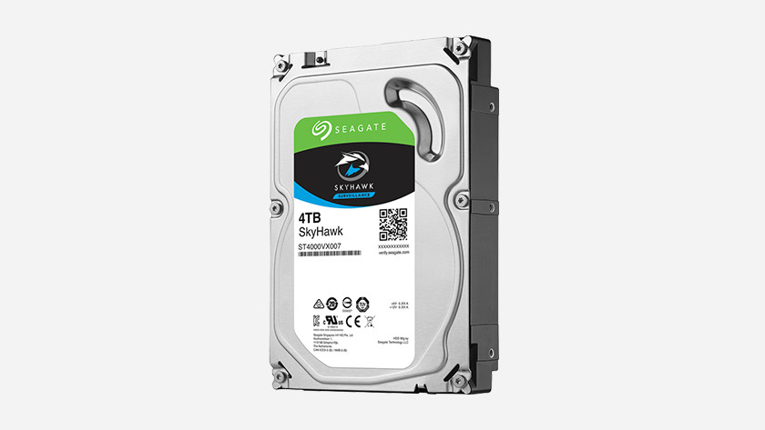 A Seagate hard drive (HDD).