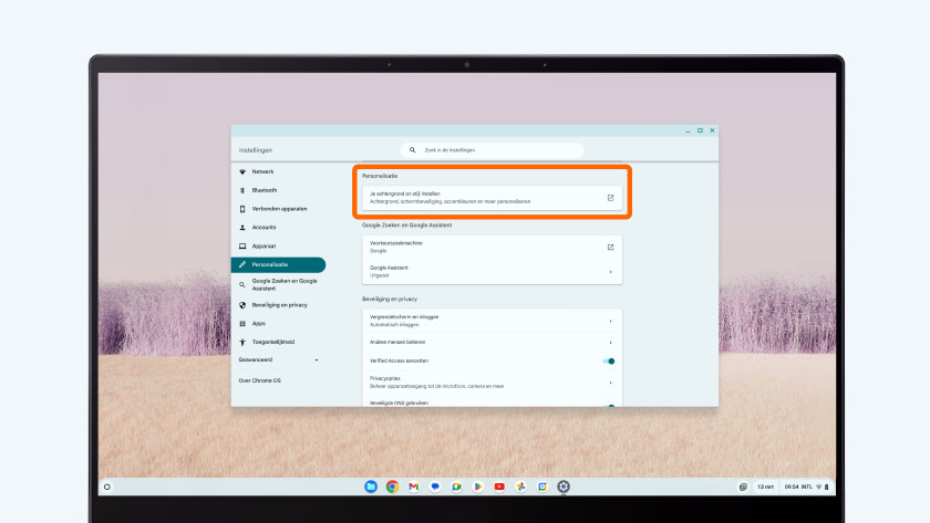 Settings Chromebook