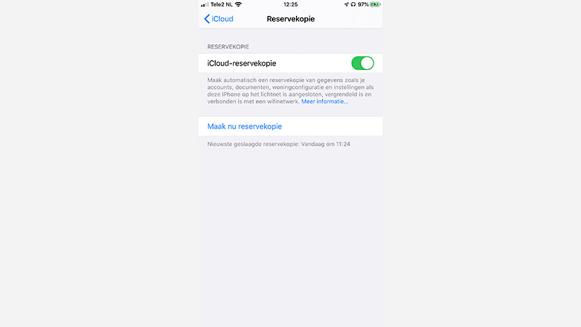 iPhone backup iCloud