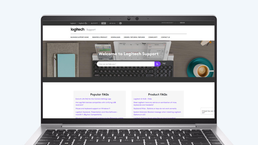 Ga naar de Logitech website
