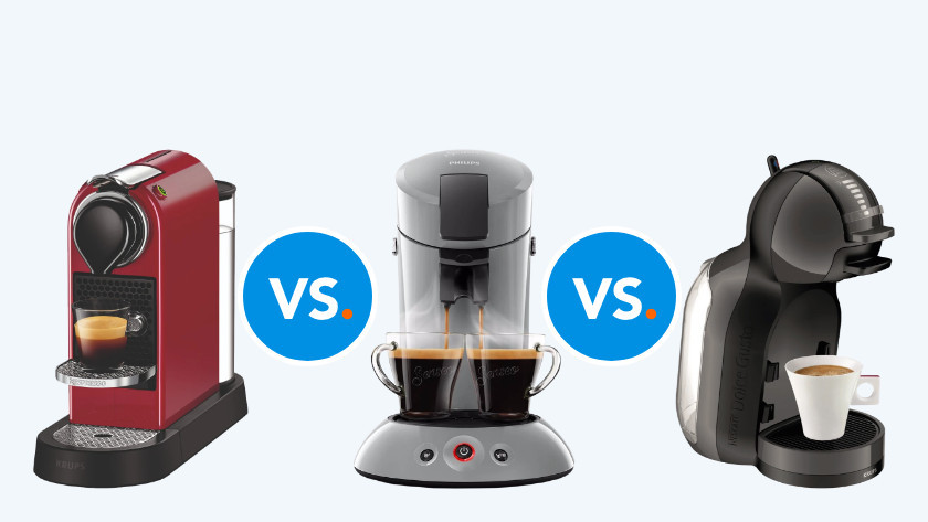 Compare the Nespresso, L'OR, Dolce Gusto, and Senseo