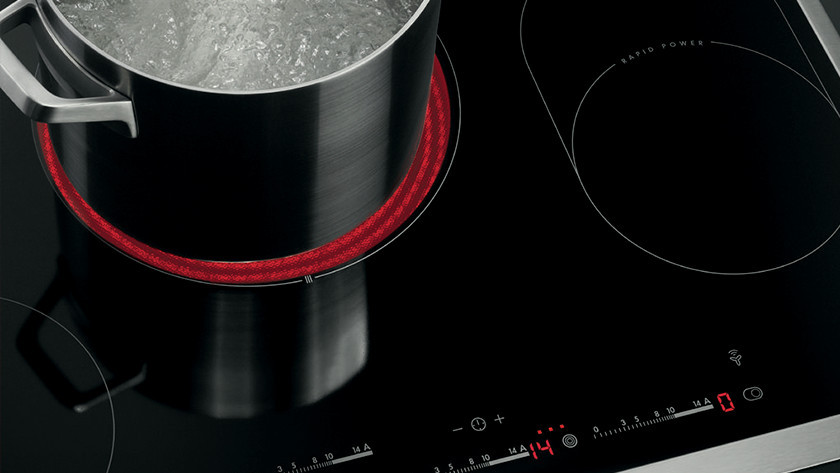 Keramische kookzone met pan