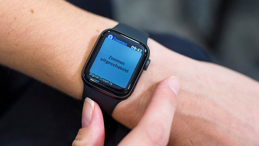 Inzoomen op Apple Watch