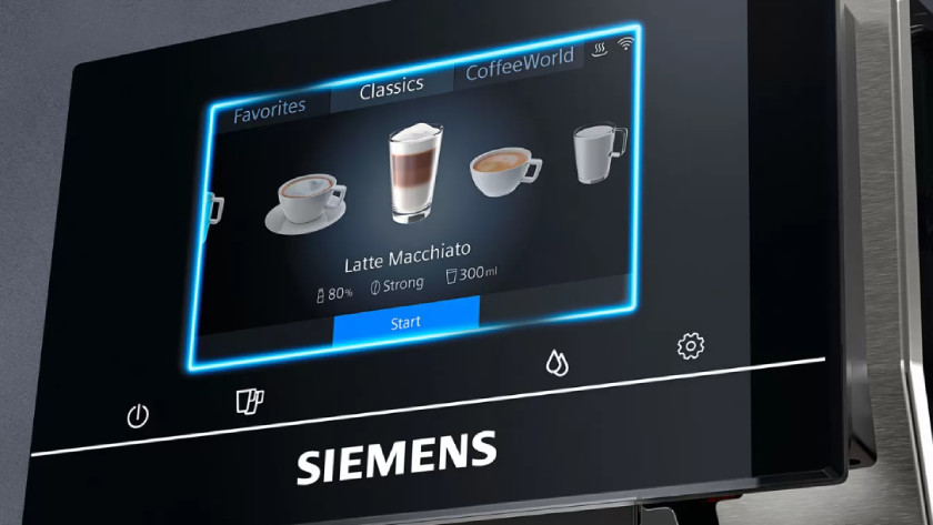 Siemens EQ700: 5-inch iSelect display