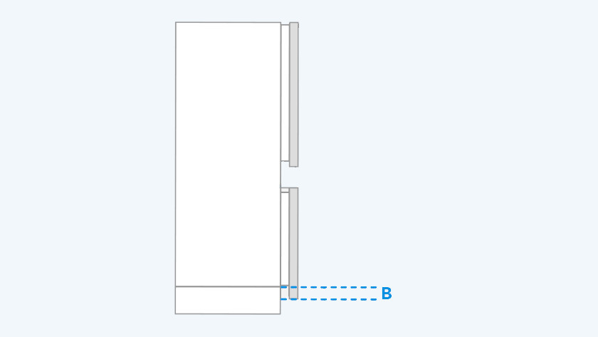Measure bottom door panel