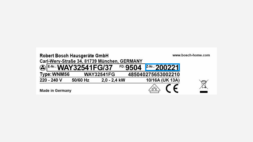 What Does A Bosch Serial Number Look Like