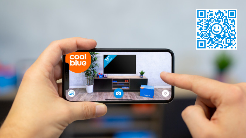 Bepaal het beste tv formaat met de augmented reality app van coolblue
