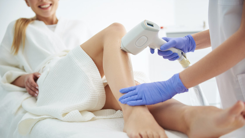 Laser hair removal in the salon