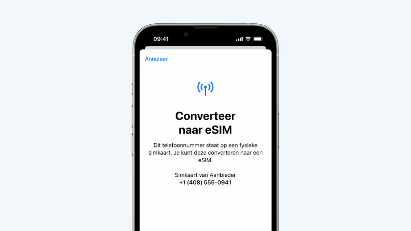 eSim overzetten iPhone