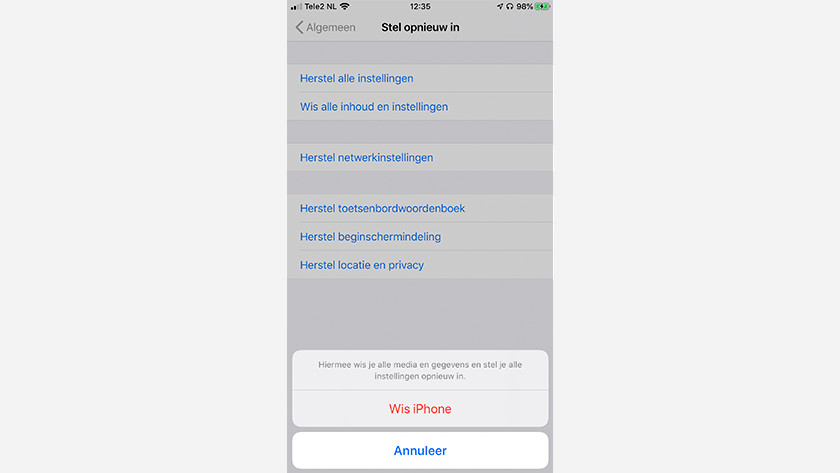 iPhone resetten