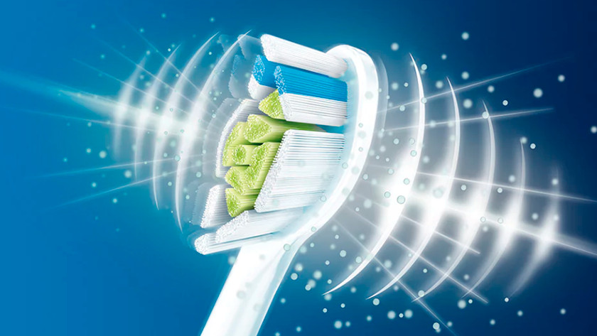 A sonic toothbrush's brushing motion