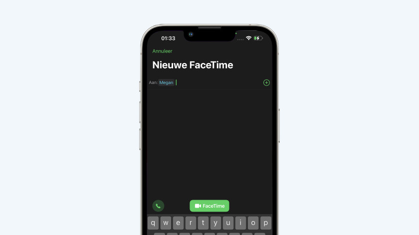 FaceTime gesprek voeren