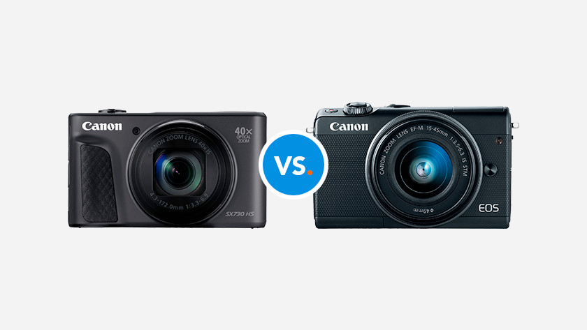 Compactcamera vergelijken met systeemcamera
