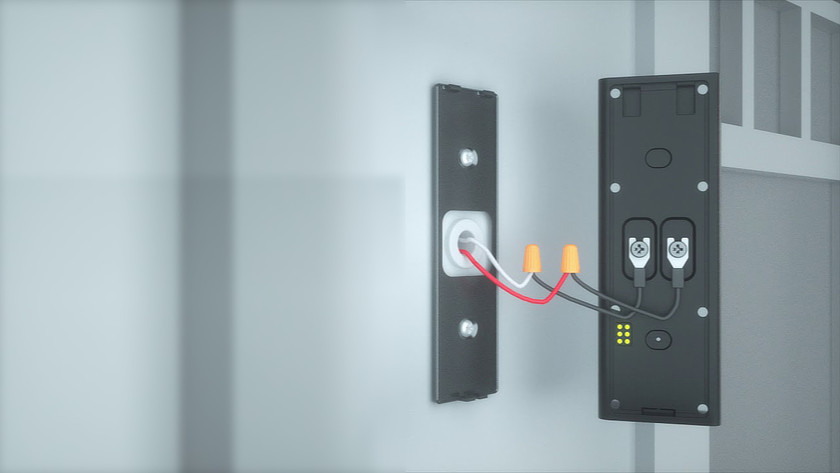 Deurbel aangesloten op bestaande bedrading