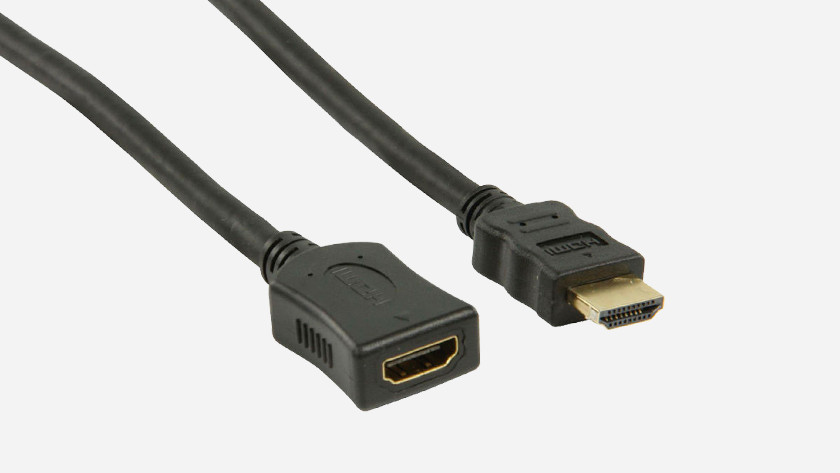 Een female en male HDMI connector. 