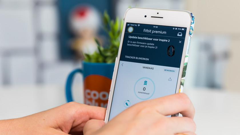 Open de Fitbit app op je smartphone