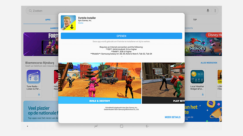 How to install Fortnite from the Samsung Galaxy Store