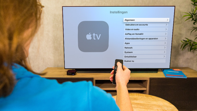 Open de instellingen van Apple TV en ga naar 'Algemeen'.