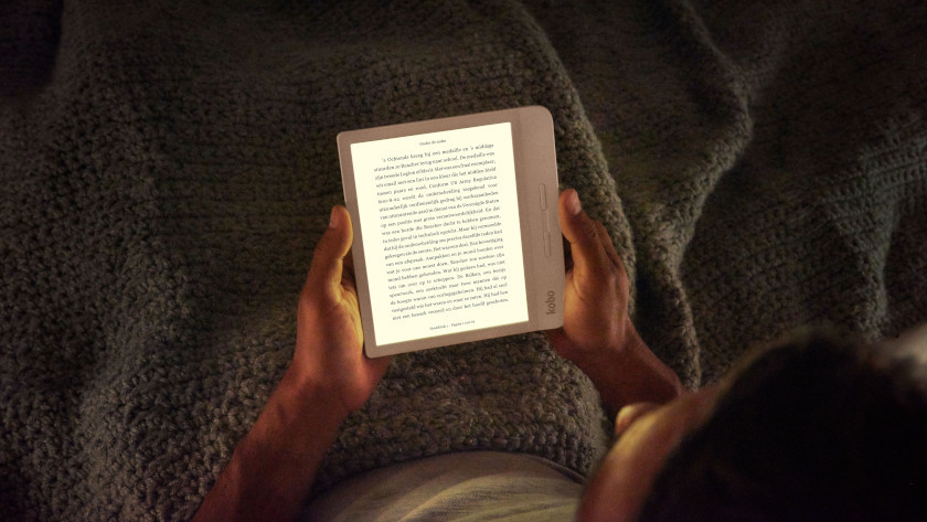 E-book on e-reader