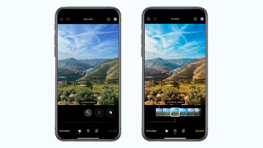 apply the photo filters to photo on iphone in the Photos app