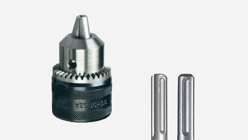 Sds drill bit in normal online chuck