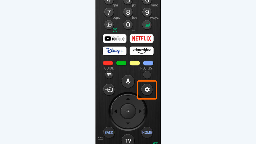 sony hd tv remote