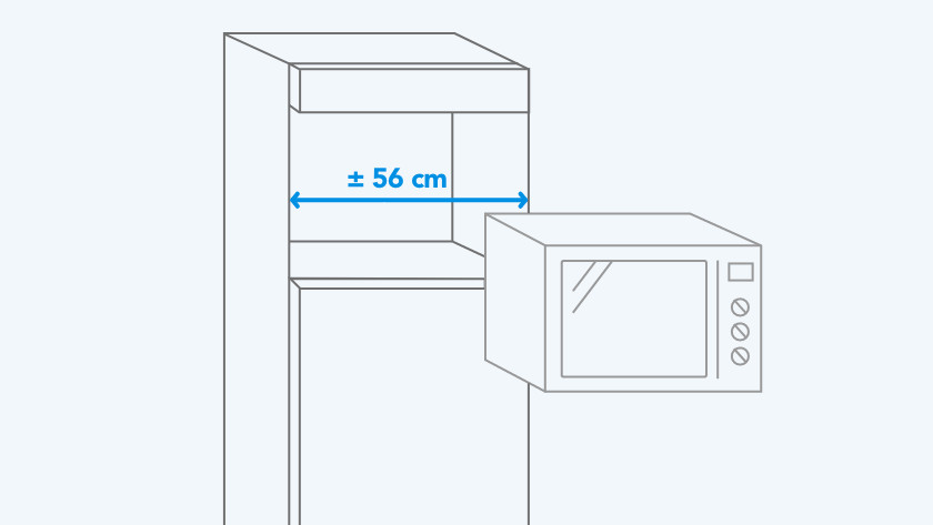 Built in microwave depth discount