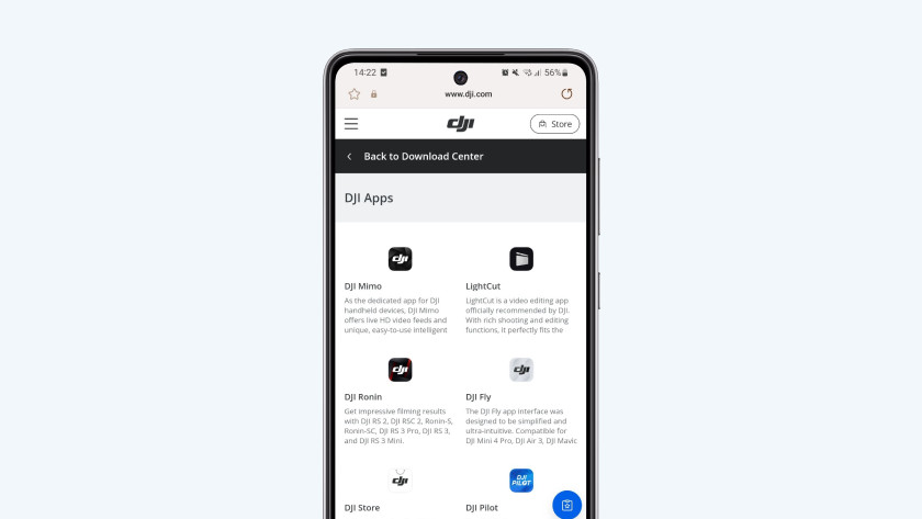 Dji best sale phone app