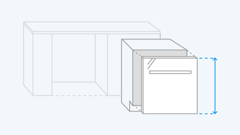 Width of best sale average dishwasher