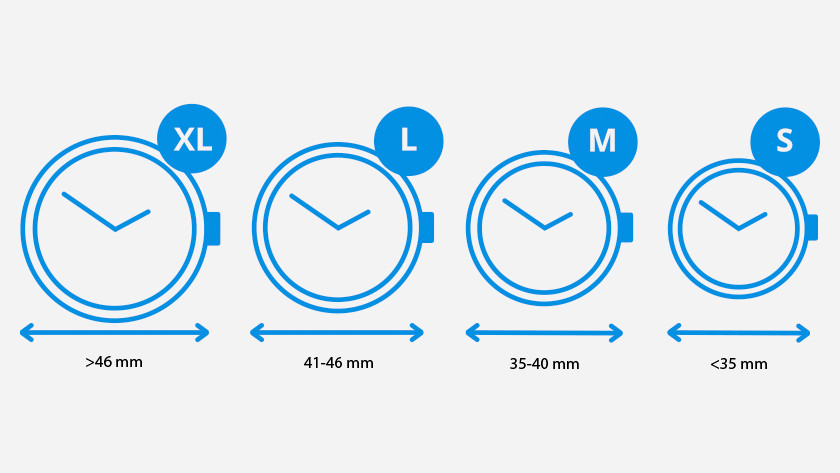 Welke maat horloge 2024 past bij mijn pols