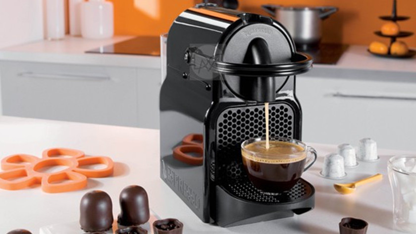 Inissia Black Coffee Capsule Pod Machine by Nespresso 