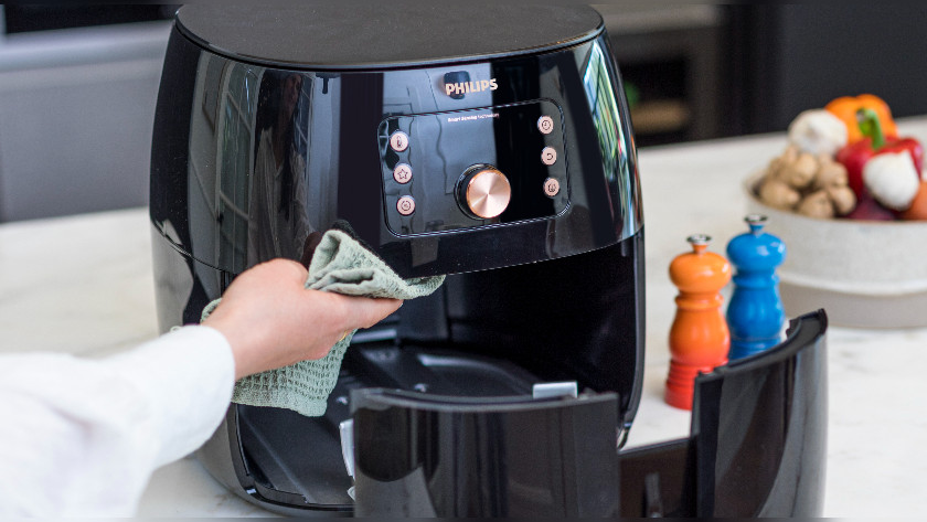airfryer philips xl schoonmaken