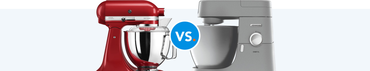 KitchenAid vs Kenwood stand mixers - Coolblue - anything for a smile