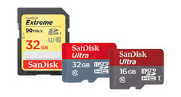 SanDisk memory cards