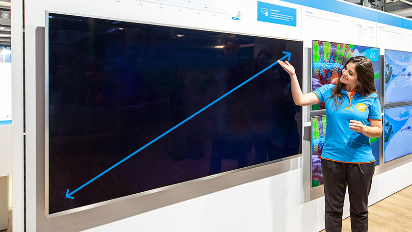 Visual TV Size Comparison : 32 inch 3840x2160 display vs 40.5 inch