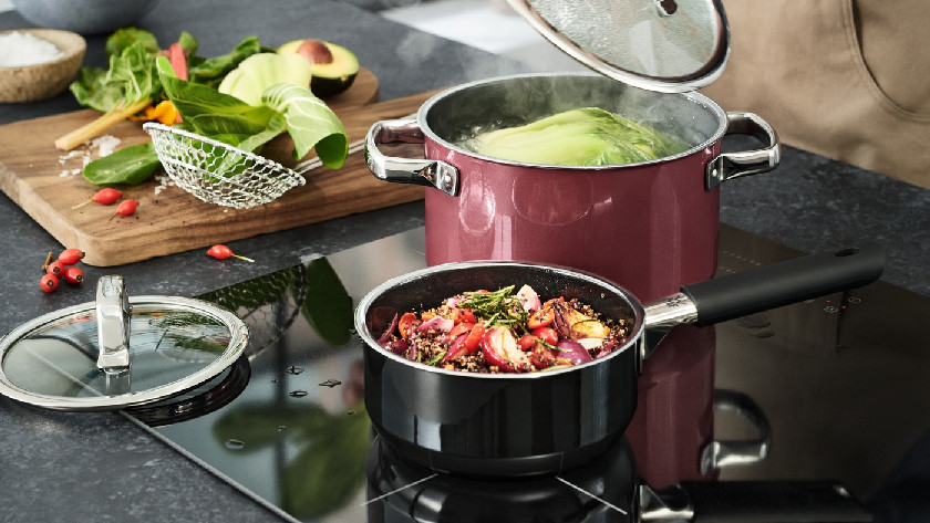 Pressure cooker WMF Fusiontec Mineral Rose Quart, Steam Cooking Pots