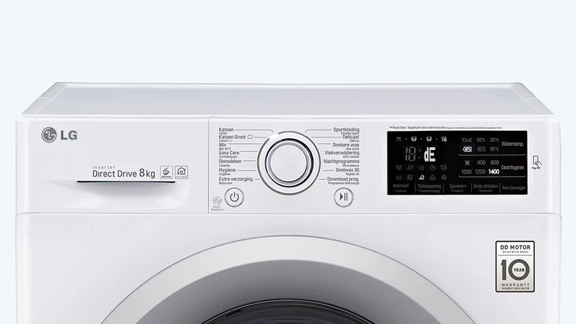 Lg washing clearance machine showing de