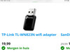 TP-Link TL-WN823N wifi adapter (Afbeelding 1 van 2)