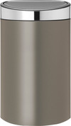 Brabantia Touch Bin 40 Liter Platinum / Matt Steel deksel