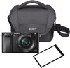 Sony Alpha A6000 Black + PZ 16-50mm OSS + bag + screen protector