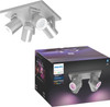 Philips Hue Argenta 4-Spot White and Color Aluminum