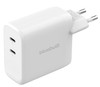 BlueBuilt 100W GaN Oplader met 2 Usb C Poorten Wit