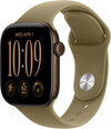 Apple Watch Series 12 Cellular 42mm Donkerbrons Sportband M/L