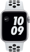 Apple Watch Nike SE 40mm Zilver Aluminium Witte Sportband