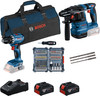 Bosch Professional GBH 18V-22 + GSR 18V-45 Combi Set + Accessories
