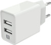 XtremeMac Charger with 2 USB-A Ports 12W White