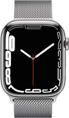 Apple Watch Series 7 4G 45mm Silver Stainless Steel Milanese Watch Strap