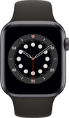 Apple Watch Series 6 44mm Space Gray Aluminum Black Sport Band
