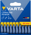 Varta Longlife Power AAA Pack 10 stuks